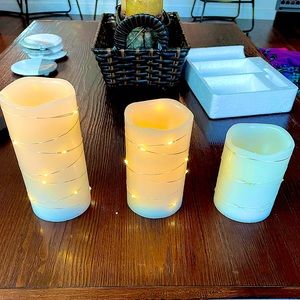 Flickering flameless candles- Ivory